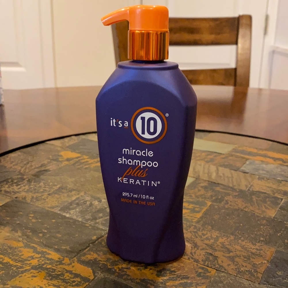it's a 10 Keratin Plus Miracle Shampoo 10 oz